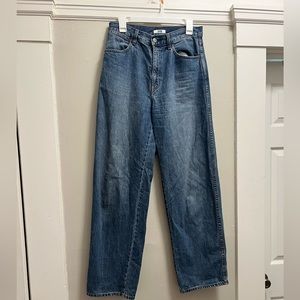 Uniqlo U Lemaire bleu hight waisted jeans